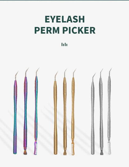 Lash Lift Curler Kit Eyelash Perming Stick Stainless Steel Cosmetic Applicator Comb Makeup Tool Eyelash Extension Supplies - RELUX.STORE