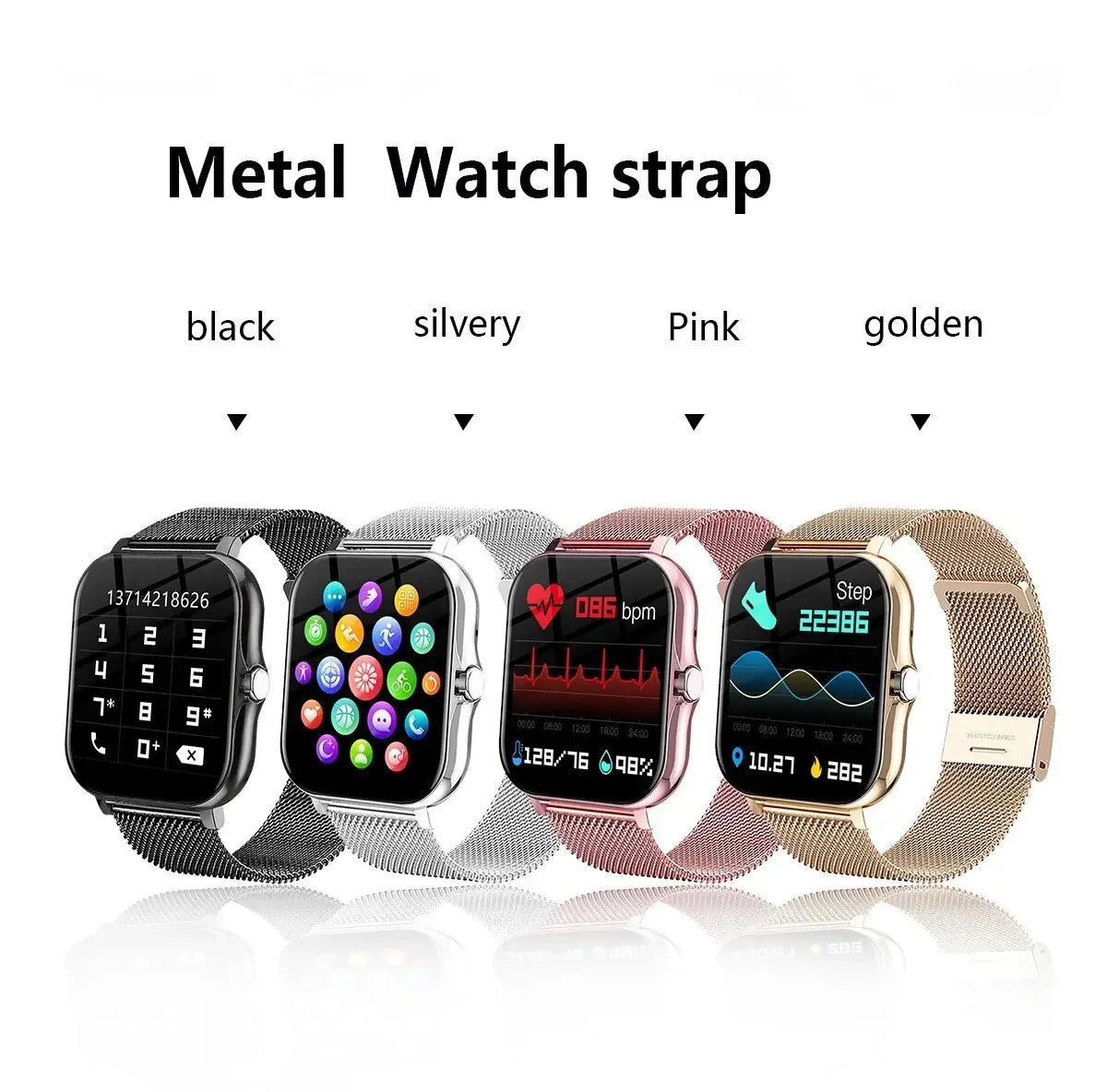 LAXASFIT Smart Watch For Men Women Gift Sports Fitness Watches Bluetooth Calls Digital Smartwatch Wristwatch - RELUX.STORE