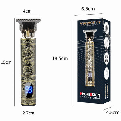 LCD Display T9 Electric Hairber 0Mm Shaver Hair Trimer Home Appliances Travel Barber Razors Shaving Machine for Men Trimmer Man - RELUX.STORE
