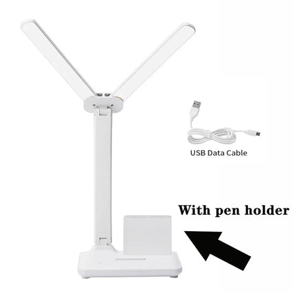 "LED Desk Lamp – USB Dimmable Touch Foldable Table Lamp with Calendar, Temperature, Clock & Night Light for Study & Reading" - RELUX.STORE