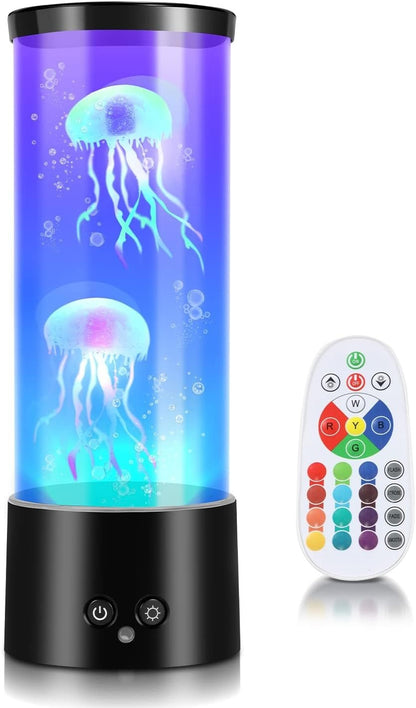 🌊 "LED Jellyfish Lamp – Realistic Moving Jellyfish Aquarium Light with Remote, 7 Color Changing Modes & Quiet Motor | Relaxing Mood Light for Home, Office, Bedroom & Kids Room Decor" - RELUX.STORE