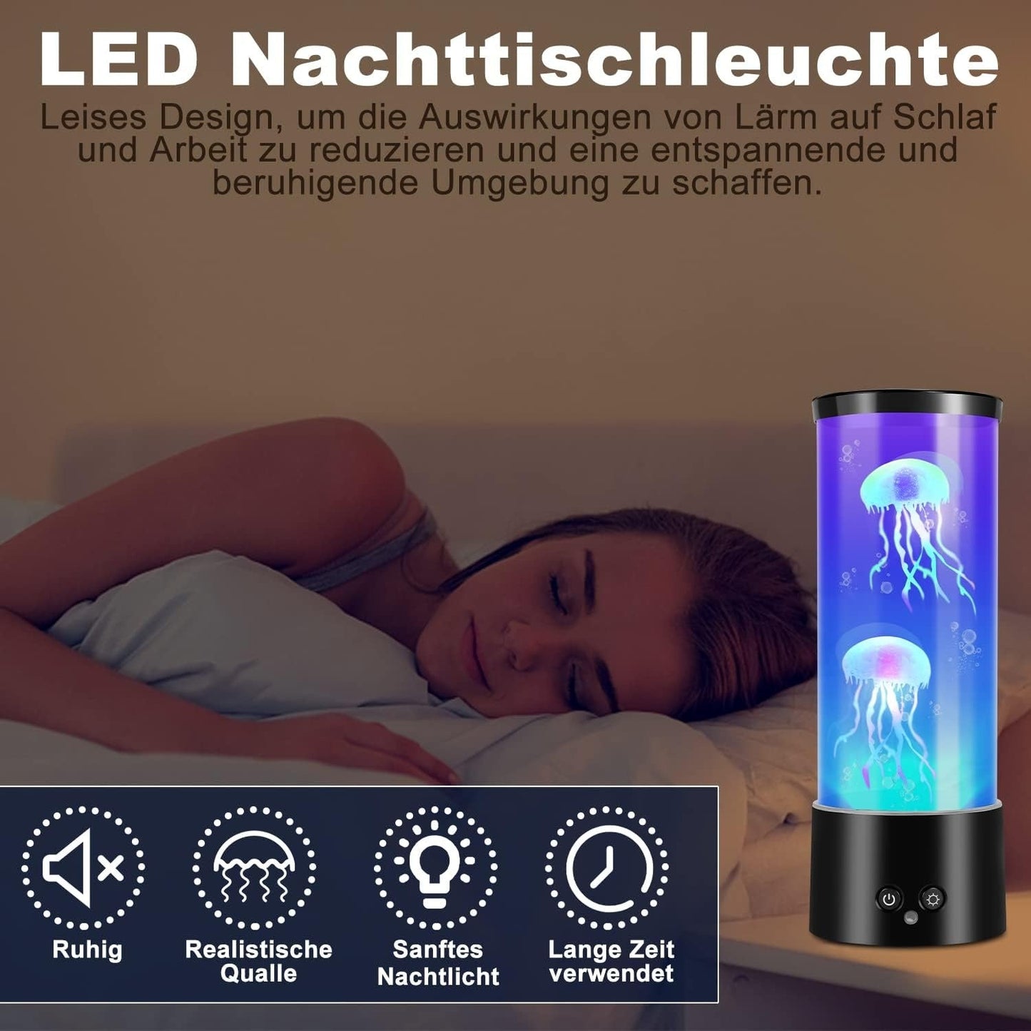 🌊 "LED Jellyfish Lamp – Realistic Moving Jellyfish Aquarium Light with Remote, 7 Color Changing Modes & Quiet Motor | Relaxing Mood Light for Home, Office, Bedroom & Kids Room Decor" - RELUX.STORE