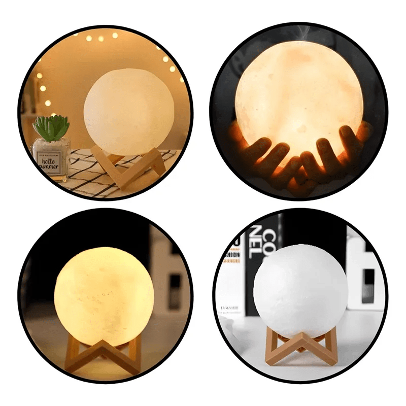 "LED Moon Night Light – Galaxy Projector & Book Light for Kids, Girls & Boys | Birthday Gift, Bedroom Decor, Indoor LED Lighting for Children" - RELUX.STORE