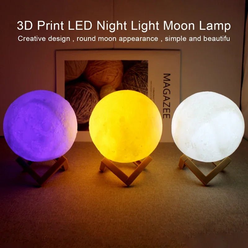 "LED Moon Night Light – Galaxy Projector & Book Light for Kids, Girls & Boys | Birthday Gift, Bedroom Decor, Indoor LED Lighting for Children" - RELUX.STORE