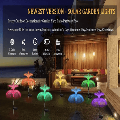 "LED Solar Jellyfish Garden Lights – Outdoor Waterproof Solar - Powered Flowers Lamp for Yard, Lawn, Balcony & Christmas Decoration" - RELUX.STORE