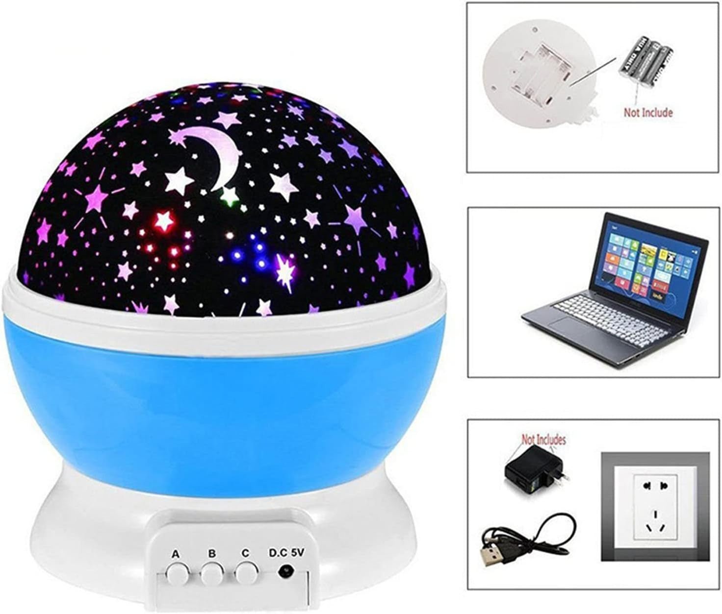 🌌 "LED Star Projector Night Light – Galaxy Star & Aurora Projector with 7 Color Modes, Rotation, Timer & Remote | Bedroom, Kids Room, Party & Relaxing Mood Light" - RELUX.STORE