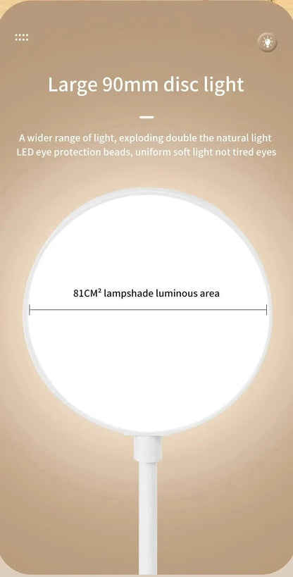 "LED Table Lamp – USB Rechargeable Night Light with Folding Clamp, Touch 3 - Mode Dimming, Eye Protection Study & Reading Lamp" - RELUX.STORE