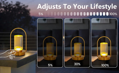 💡 "LED Touch Sensor Table Lamp – Rechargeable Wireless Night Light for Desktop, Reading, Bedroom, Restaurant, Hotel & Bar Décor" - RELUX.STORE