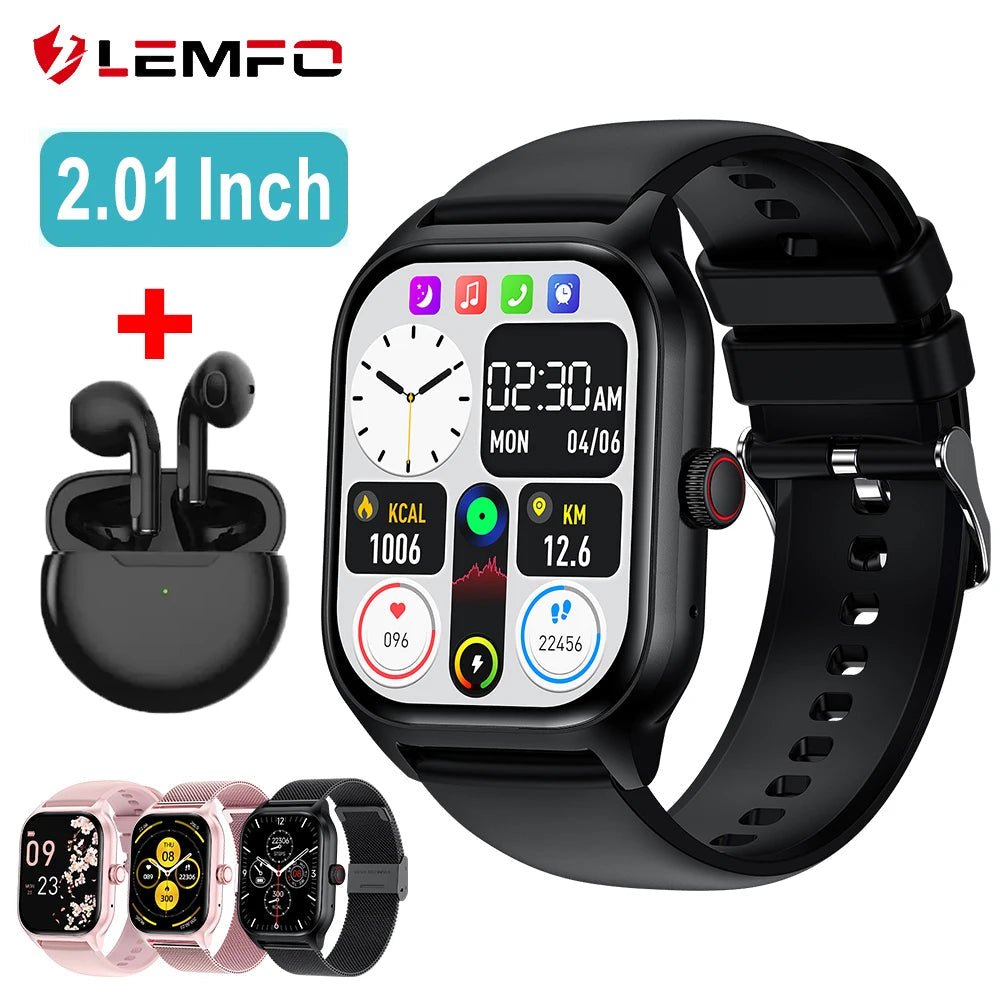 LEMFO LT10 Smart Watch 2024 Android Gift Bluetooth Call Smartwatch 2024 Touch Dial Music Fitness Tracker Sports Watches - RELUX.STORE