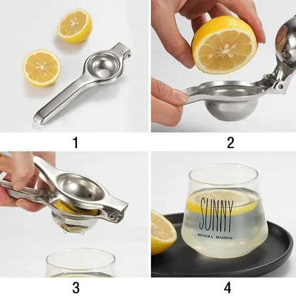 Lemon Squeezer Stainless Steel Manual Juicer Processor Kitchen Accessories Juice Fruit Pressing Citrus Orange Juicer Lemon Press - RELUX.STORE
