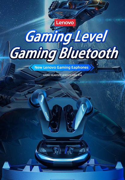 "Lenovo GM2 Pro Bluetooth 5.3 Wireless Earbuds – Low Latency Gaming Headset with Mic, Dual Mode, HD Call, TWS In - Ear Headphones" - RELUX.STORE