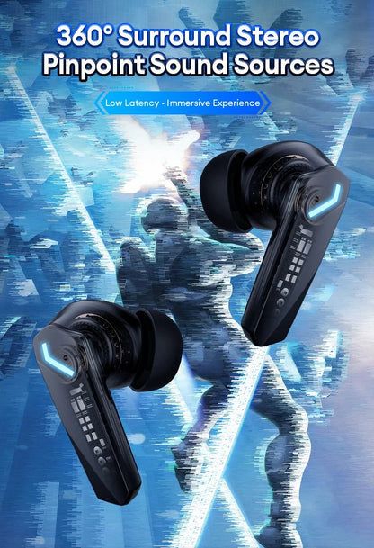 "Lenovo GM2 Pro Wireless Headphones – Touch Control, Game Mode, Bluetooth Earphones with Noise Reduction, HiFi Stereo Music & Sport Earbuds" - RELUX.STORE