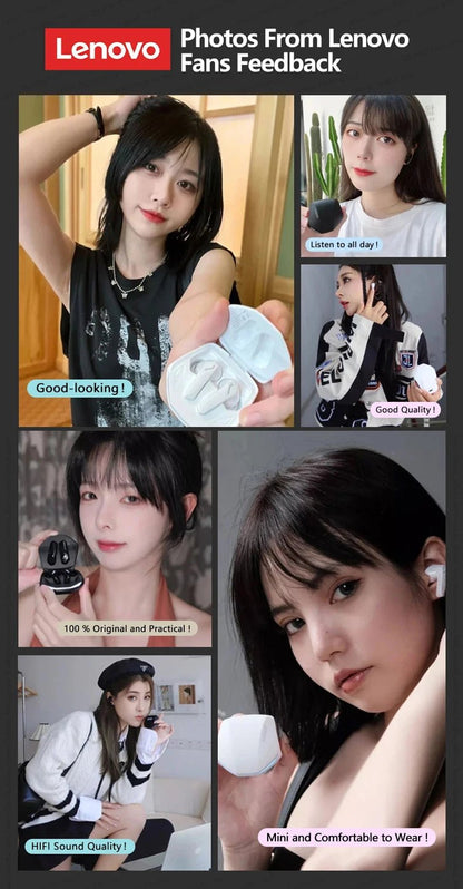 "Lenovo GM2 Pro Wireless Headphones – Touch Control, Game Mode, Bluetooth Earphones with Noise Reduction, HiFi Stereo Music & Sport Earbuds" - RELUX.STORE