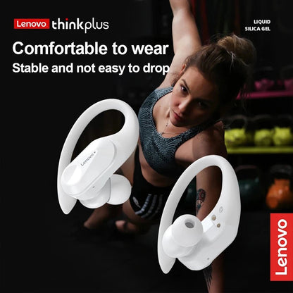 Lenovo LP75 Sports Wireless Earphones – Bluetooth 5.3 TWS Headphones with Mic, Button Control, LED Power Display & HiFi Stereo Sound - RELUX.STORE