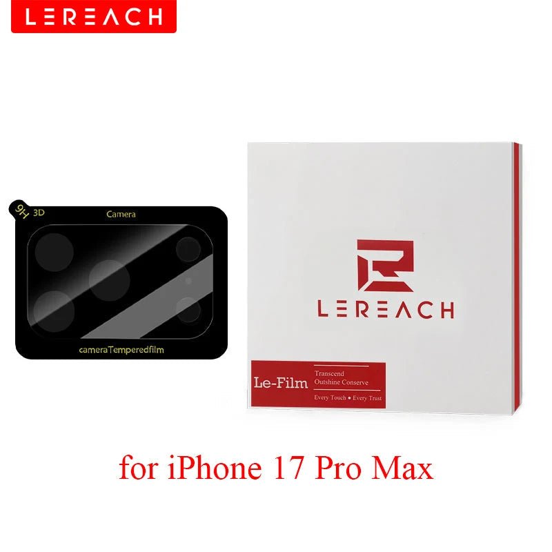 "Lereach Tempered Glass Camera Lens Protector for iPhone 17 / 17 Pro / 17 Pro Max – Scratch Resistant, High Transparency" - RELUX.STORE