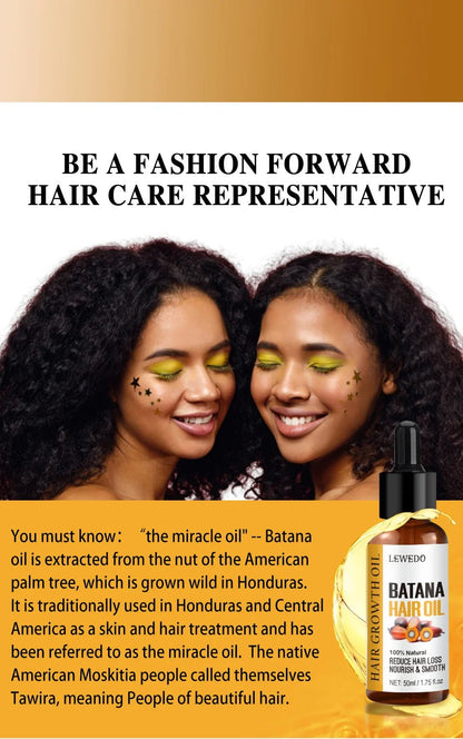Lewedo Naturals Batana Oil Fast Hair Growth for Men Women Pure Batana Oil Nourish Shiny Hair Healthy Hair Care Anti Hair Loss - RELUX.STORE