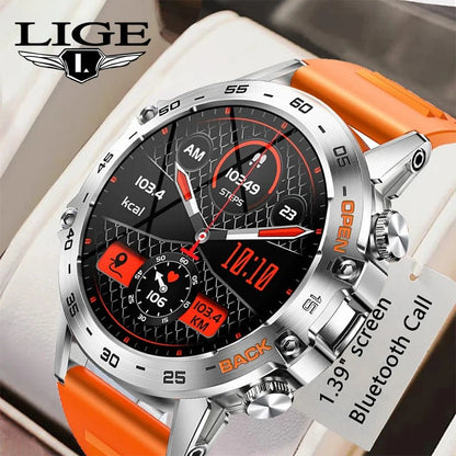 LIGE New1.39" Bluetooth Call Smart Watch Men Outdoor Sport Fitness Heart Rate Health Monitoring Smartwatch for Android IOS Phone - RELUX.STORE