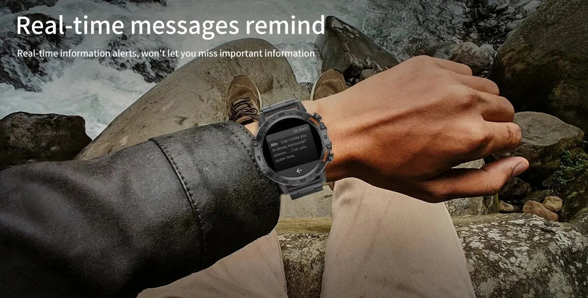 LIGE New1.39" Bluetooth Call Smart Watch Men Outdoor Sport Fitness Heart Rate Health Monitoring Smartwatch for Android IOS Phone - RELUX.STORE