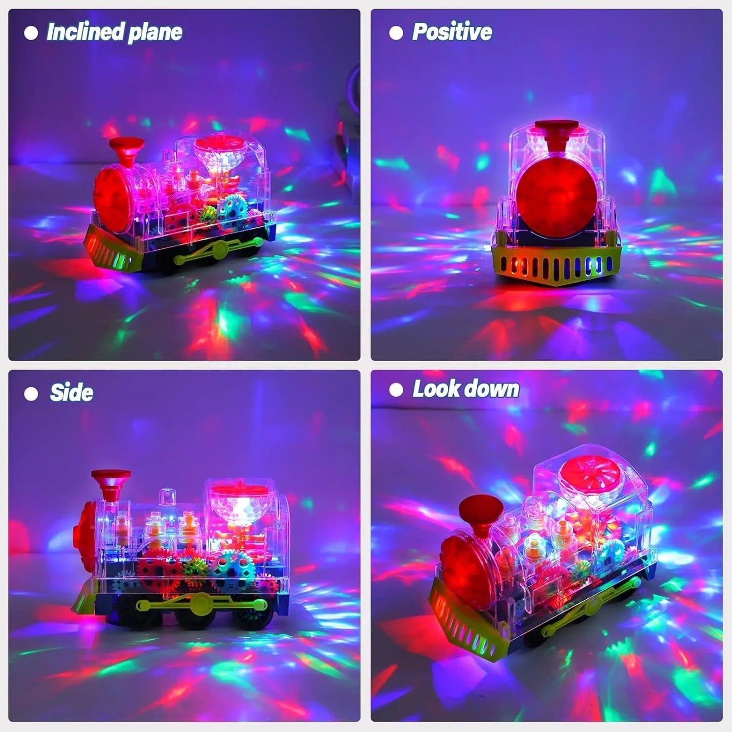 “Light - Up Transparent Gears Police Car Toy – Bump & Go Musical LED Car for Kids, Educational Baby Toy for Boys & Girls” - RELUX.STORE
