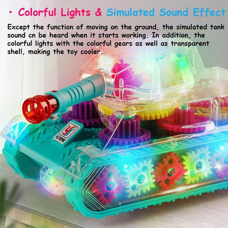 “Light - Up Transparent Gears Police Car Toy – Bump & Go Musical LED Car for Kids, Educational Baby Toy for Boys & Girls” - RELUX.STORE