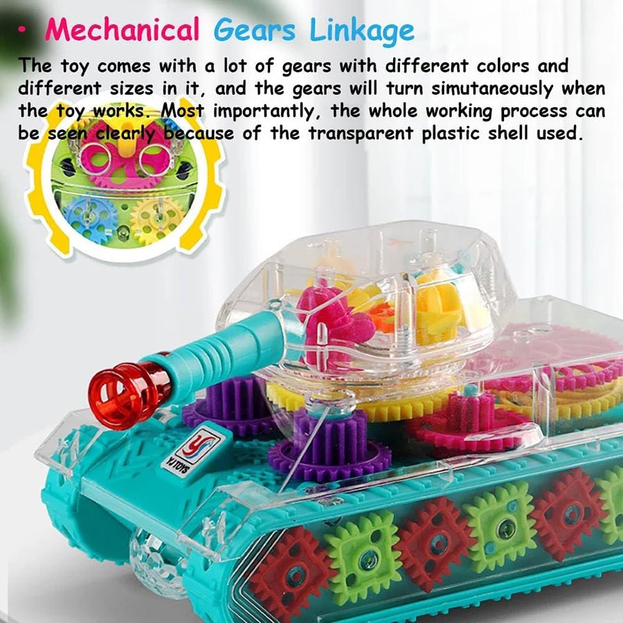 “Light - Up Transparent Gears Police Car Toy – Bump & Go Musical LED Car for Kids, Educational Baby Toy for Boys & Girls” - RELUX.STORE