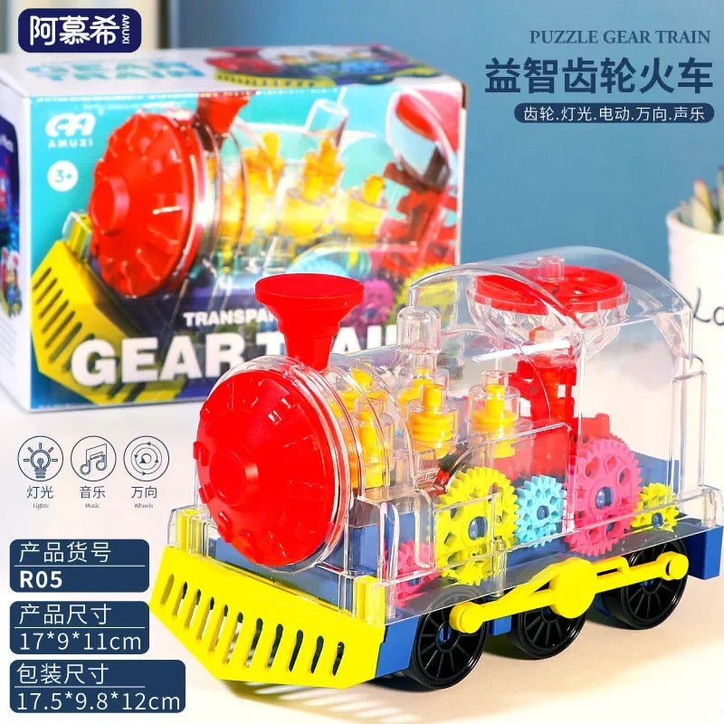 “Light - Up Transparent Gears Police Car Toy – Bump & Go Musical LED Car for Kids, Educational Baby Toy for Boys & Girls” - RELUX.STORE