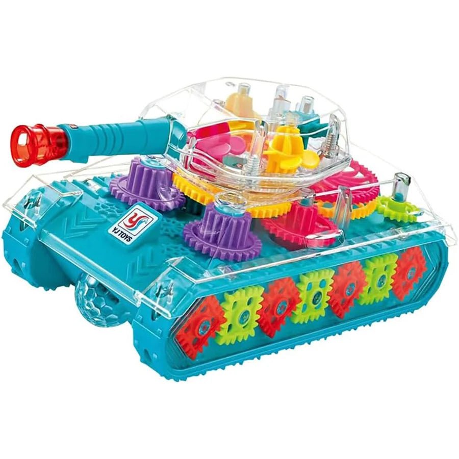 “Light - Up Transparent Gears Police Car Toy – Bump & Go Musical LED Car for Kids, Educational Baby Toy for Boys & Girls” - RELUX.STORE