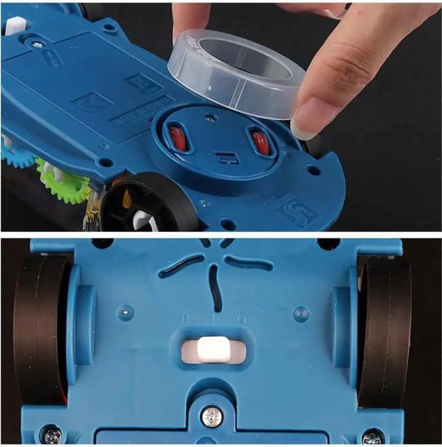 “Light - Up Transparent Gears Police Car Toy – Bump & Go Musical LED Car for Kids, Educational Baby Toy for Boys & Girls” - RELUX.STORE