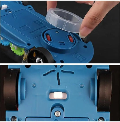 “Light - Up Transparent Gears Police Car Toy – Bump & Go Musical LED Car for Kids, Educational Baby Toy for Boys & Girls” - RELUX.STORE