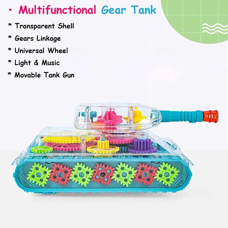 “Light - Up Transparent Gears Police Car Toy – Bump & Go Musical LED Car for Kids, Educational Baby Toy for Boys & Girls” - RELUX.STORE