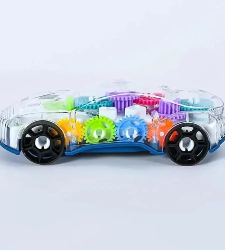“Light - Up Transparent Gears Police Car Toy – Bump & Go Musical LED Car for Kids, Educational Baby Toy for Boys & Girls” - RELUX.STORE