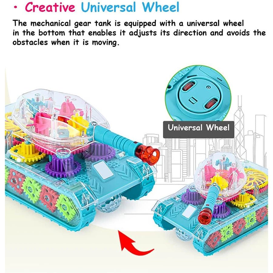 “Light - Up Transparent Gears Police Car Toy – Bump & Go Musical LED Car for Kids, Educational Baby Toy for Boys & Girls” - RELUX.STORE