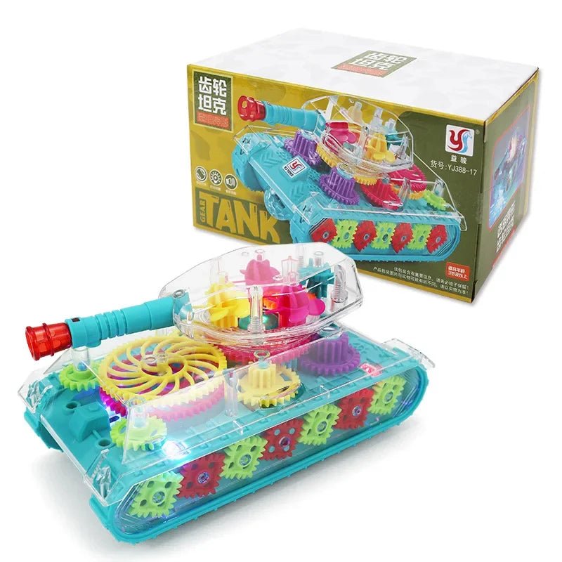 “Light - Up Transparent Gears Police Car Toy – Bump & Go Musical LED Car for Kids, Educational Baby Toy for Boys & Girls” - RELUX.STORE
