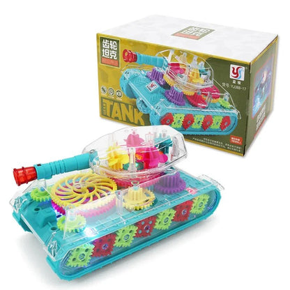 “Light - Up Transparent Gears Police Car Toy – Bump & Go Musical LED Car for Kids, Educational Baby Toy for Boys & Girls” - RELUX.STORE