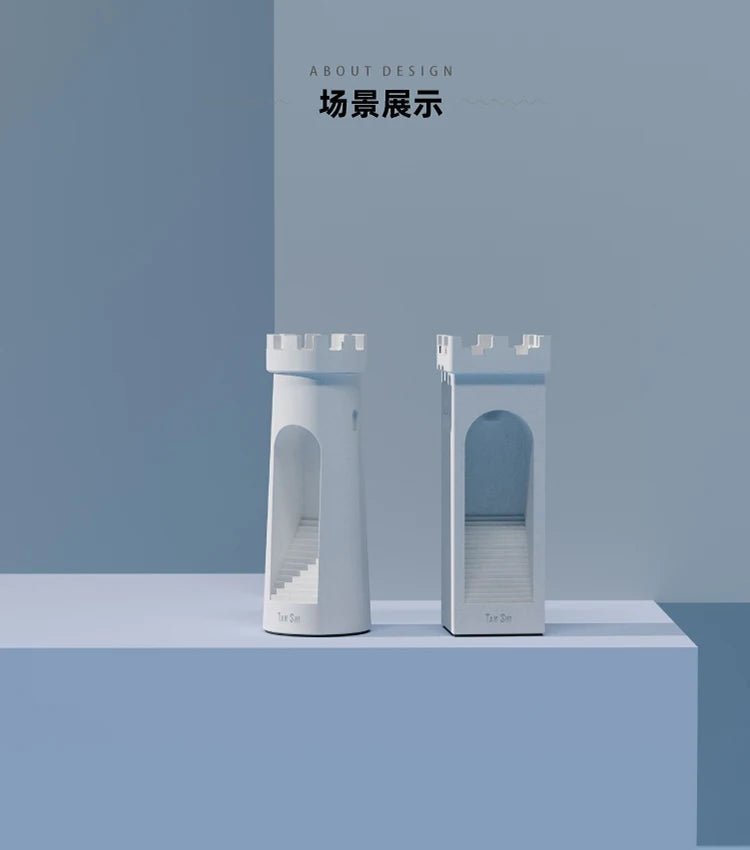 💡 "Lighthouse Table Lamp – Eye Protection Touch Nightlight with USB, Creative Cement Lamp for Bedroom, Sleep & Bedside Décor" - RELUX.STORE