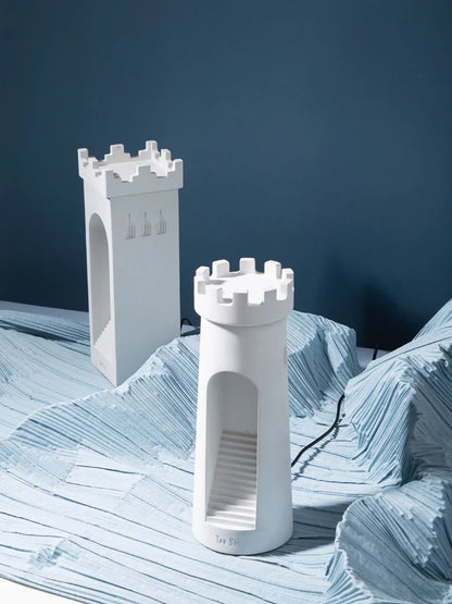 💡 "Lighthouse Table Lamp – Eye Protection Touch Nightlight with USB, Creative Cement Lamp for Bedroom, Sleep & Bedside Décor" - RELUX.STORE