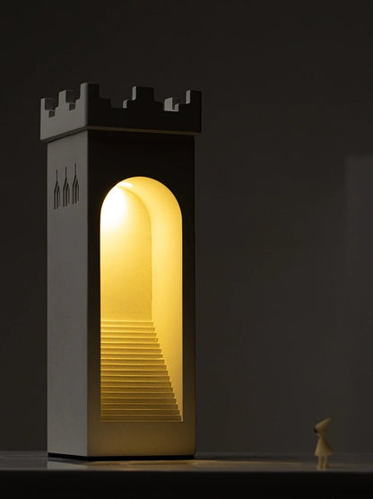 💡 "Lighthouse Table Lamp – Eye Protection Touch Nightlight with USB, Creative Cement Lamp for Bedroom, Sleep & Bedside Décor" - RELUX.STORE