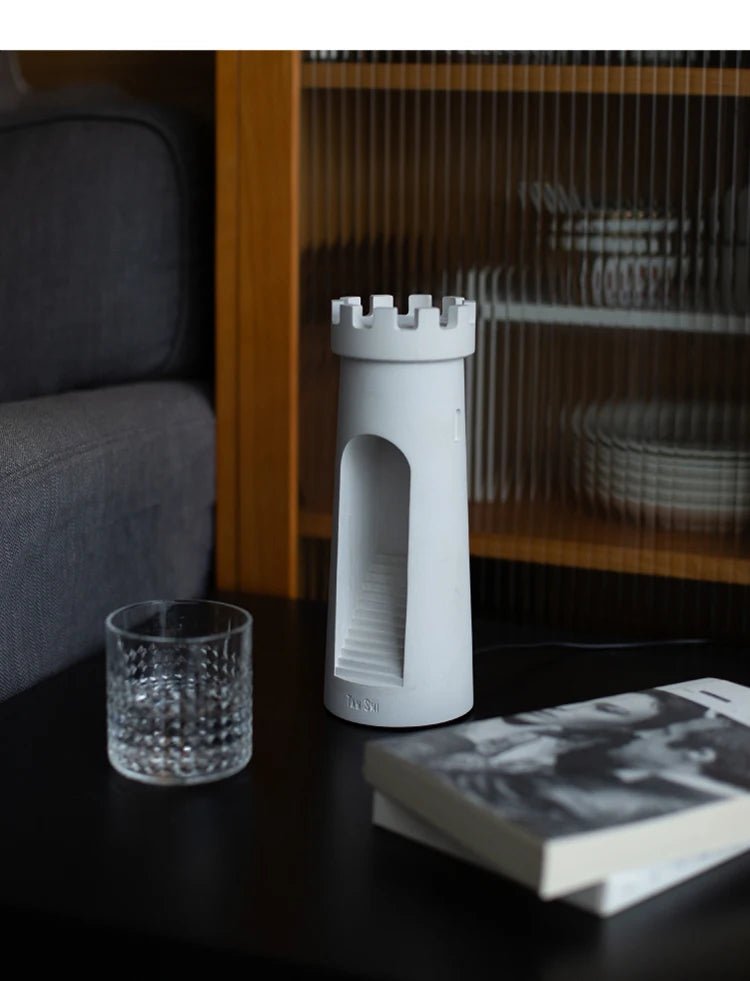 💡 "Lighthouse Table Lamp – Eye Protection Touch Nightlight with USB, Creative Cement Lamp for Bedroom, Sleep & Bedside Décor" - RELUX.STORE