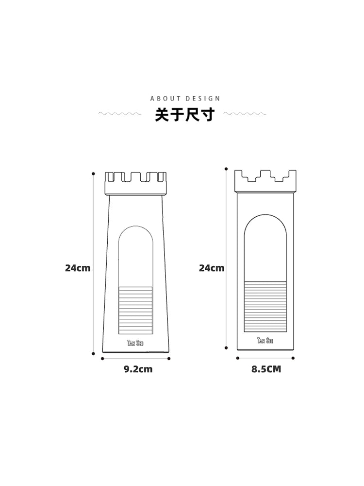 💡 "Lighthouse Table Lamp – Eye Protection Touch Nightlight with USB, Creative Cement Lamp for Bedroom, Sleep & Bedside Décor" - RELUX.STORE