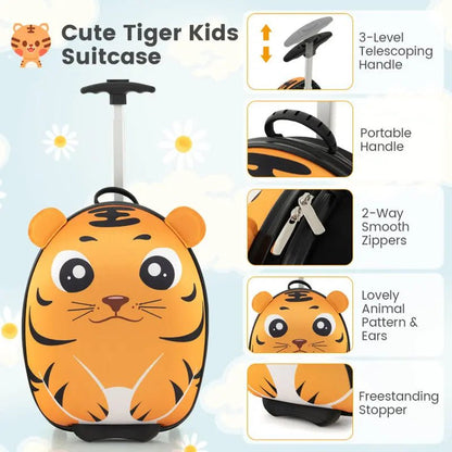 Lightweight Portable Rolling Suitcase for Kids – Travel Luggage with Easy Glide Wheels | Children’s Carry - On Bag - RELUX.STORE