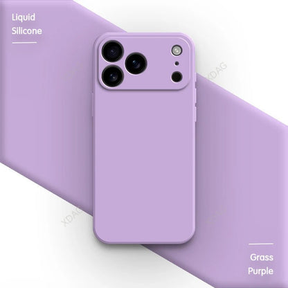 Liquid Silicone Phone Case for iPhone 17 / 17 Pro / 17 Pro Max / 17 Air – Soft Touch, Slim Protective Back Cover with Lens Guard - RELUX.STORE