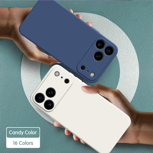 Liquid Silicone Phone Case for iPhone 17 / 17 Pro / 17 Pro Max / 17 Air – Soft Touch, Slim Protective Back Cover with Lens Guard - RELUX.STORE