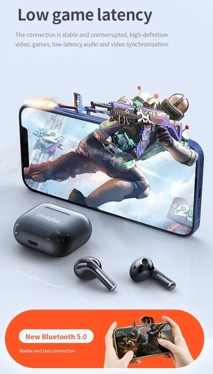 "LP40 New Bluetooth V5.0 Earphones – Lightweight, Anti - Sweat Wireless Headphones for Smartphones, Laptops & Computers" - RELUX.STORE