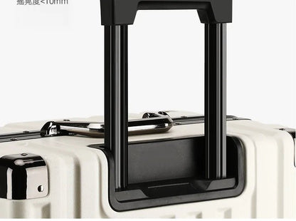 Luggage female mute universal wheel trolley case aluminum frame 24 inch student password suitcase male - RELUX.STORELuggage female mute universal wheel trolley case aluminum frame 24 inch student password suitcase male