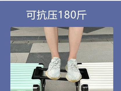 Luggage female mute universal wheel trolley case aluminum frame 24 inch student password suitcase male - RELUX.STORELuggage female mute universal wheel trolley case aluminum frame 24 inch student password suitcase male