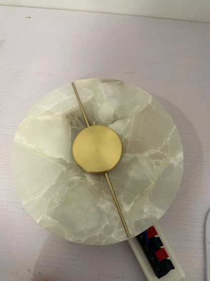 “LUMA Modern Luxury Marble Wall Light – Alabaster Sconce for Bedroom, Bedside, Living Room & Indoor Decor” - RELUX.STORE