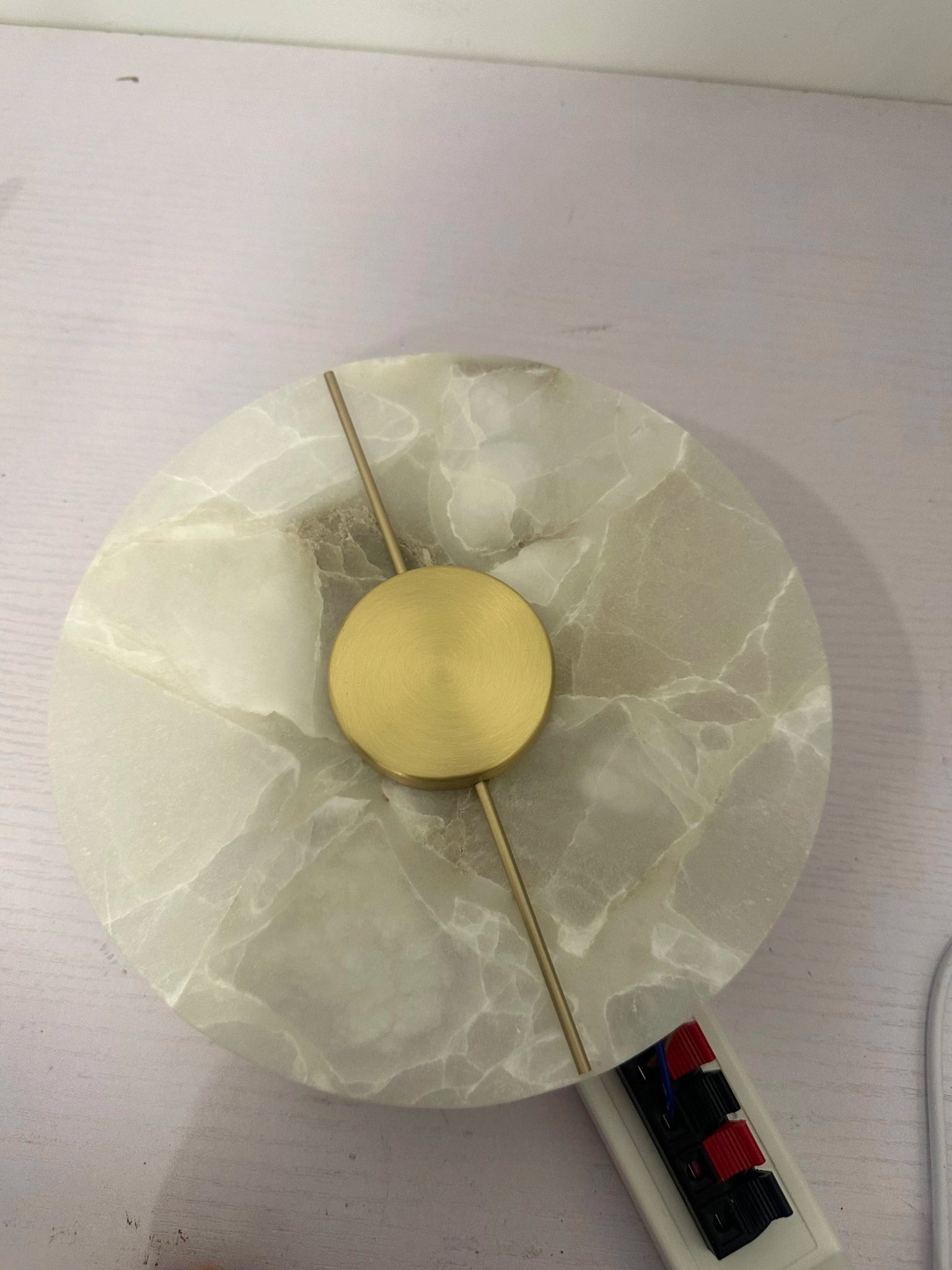 “LUMA Modern Luxury Marble Wall Light – Alabaster Sconce for Bedroom, Bedside, Living Room & Indoor Decor” - RELUX.STORE