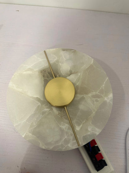 “LUMA Modern Luxury Marble Wall Light – Alabaster Sconce for Bedroom, Bedside, Living Room & Indoor Decor” - RELUX.STORE