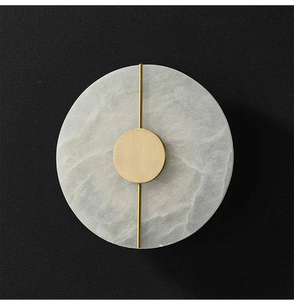 “LUMA Modern Luxury Marble Wall Light – Alabaster Sconce for Bedroom, Bedside, Living Room & Indoor Decor” - RELUX.STORE