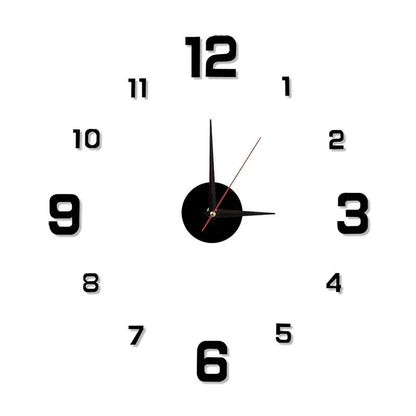 Luminous Digital Clock DIY Stereoscopic Wall Clock Silent Clock Living Room Bedroom Wall Clock Home Decorations - RELUX.STORE